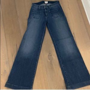 Hudson wide leg bell bottom jeans size 26 excellent condition